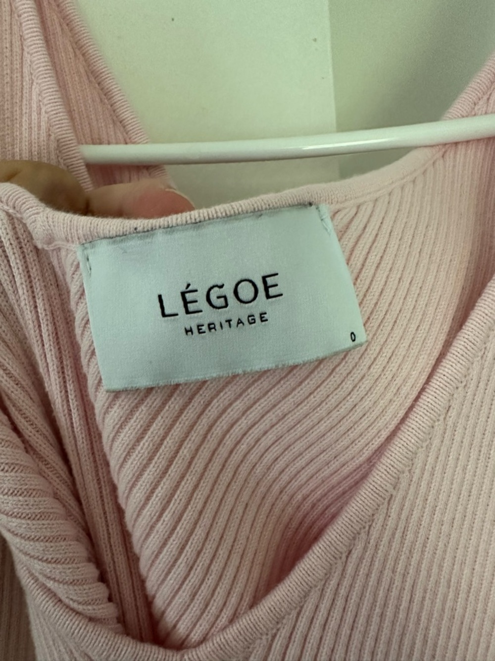 Light Pink Pregnancy/Postpartum Matching Knit Set - Picture 6 of 9